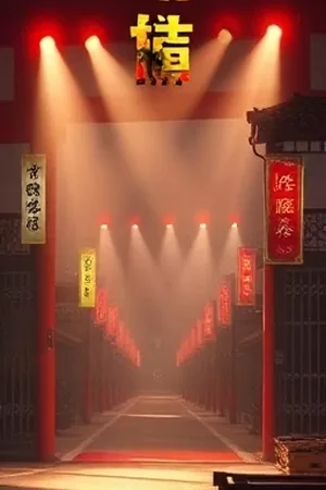 悬疑剧《雾港回声》竖版封面，雨夜港口电台塔剪影