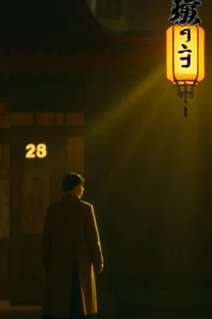 《长巷灯火》竖版封面，深夜长巷两侧依次亮起的窗灯
