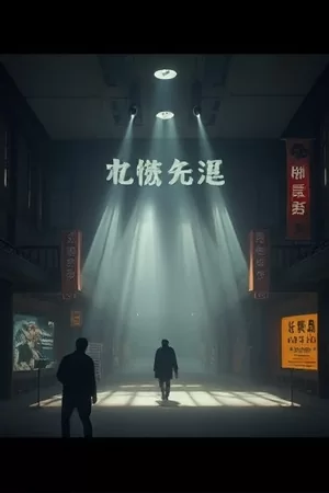 《无声放映室》竖版封面，空荡影厅里的一排旧座椅